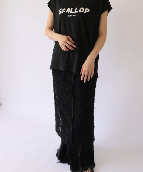 ACUTA　アクータ コットンリネンロゴTシャツ 10076836