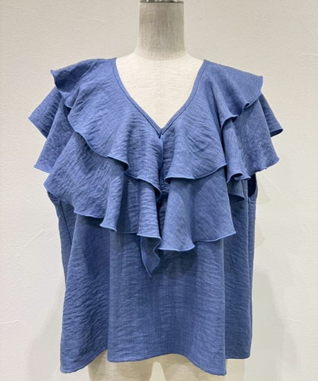 CYAN TOKYO　シアン トウキョウ　レイヤーフリルフレンチTOPS 601481