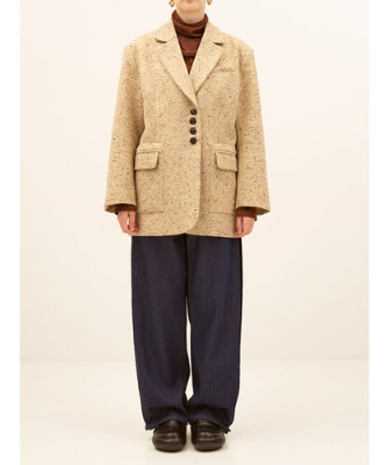 YENN イエン WOOL TWEED BLAZER | Deargo