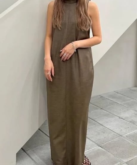 anuke アンヌーク Highneck Sleeveless Onepiece 62610314 5月中旬～6月中旬発送予定