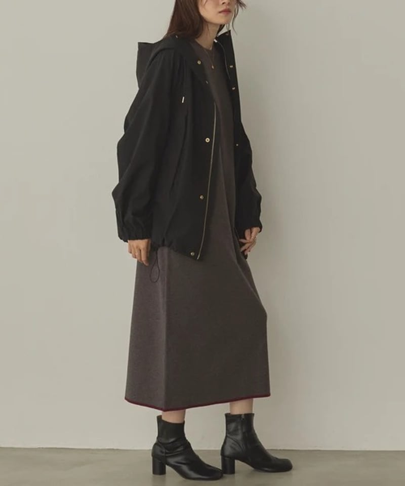 hunch ハンチ 高密度ポリエステル フードブルゾン 2025新作 秋冬