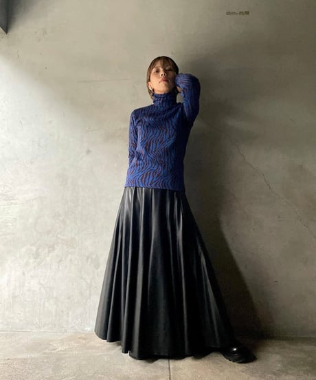 AUTUMN&WINTERTRANOI.　トラノイ　エコレザーサーキュラースカート　164R519