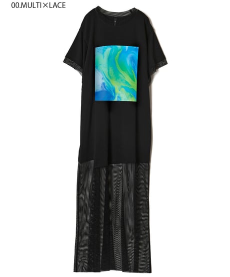 AULA AILA　アウラアイラ　マーブリングプリントチュニック　MARBLING PRINT TUNIC　1251-08054　2025春夏物新作　本州送料無料