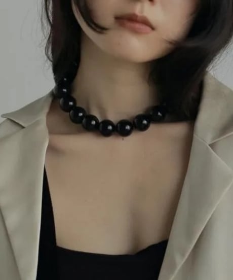 anuke アンヌーク Volume Blackball Necklace　62520903