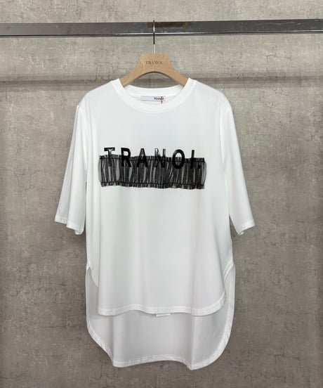 TRANOI.　トラノイ　tulle bar TRANOI. round tee 242J222