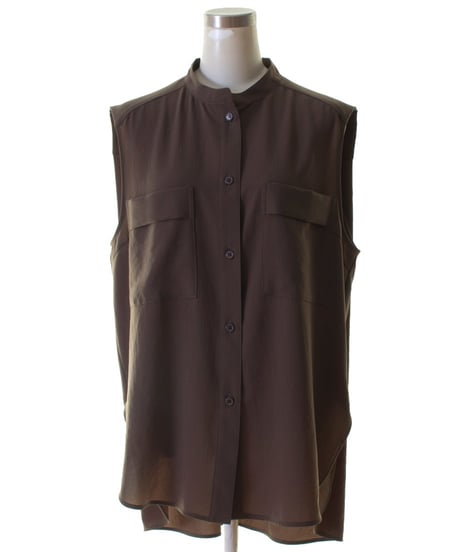 Cafune　カフネ　mat stretch georgette tuck sleeve blouse マットストレッチジョーゼットタックスリーブブラウス　535911