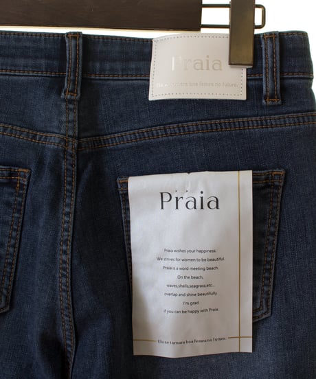 Praia(プライア　裏起毛スキニーデニム　25146
