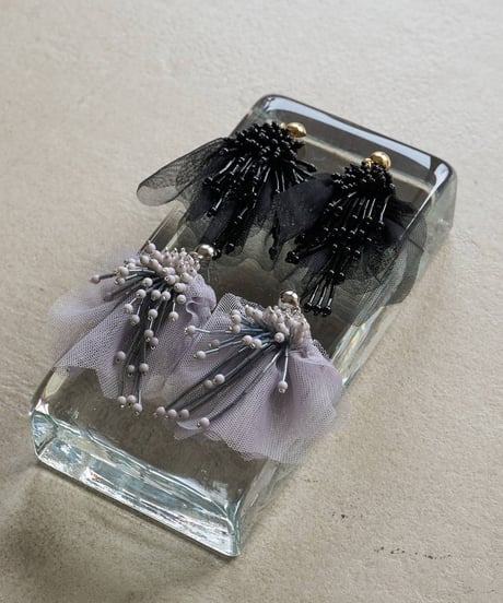 anuke アンヌーク　Tulle x Beads Pierce　62610910