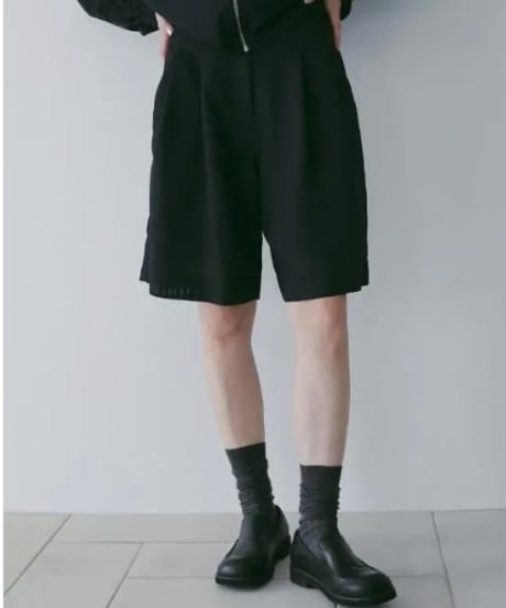 anuke アンヌーク Tuck Half Pants　62610716　本州送料無料！4月中旬～5月中旬発送予定