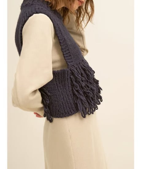 YENN　イエン　LOOP HAND KNIT VEST