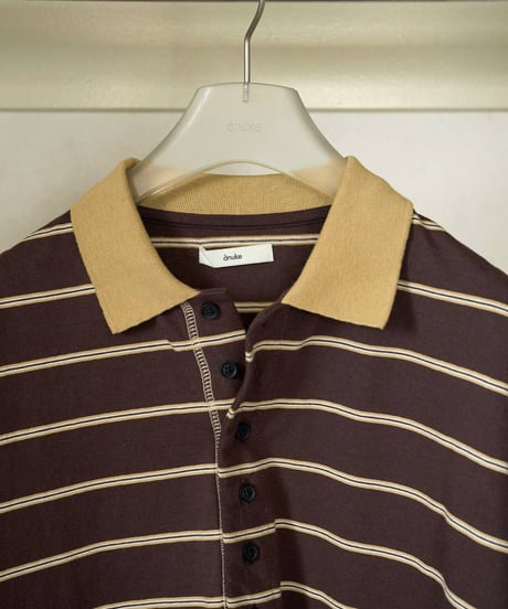 anuke アンヌーク　Border Loose Polotops　62620613