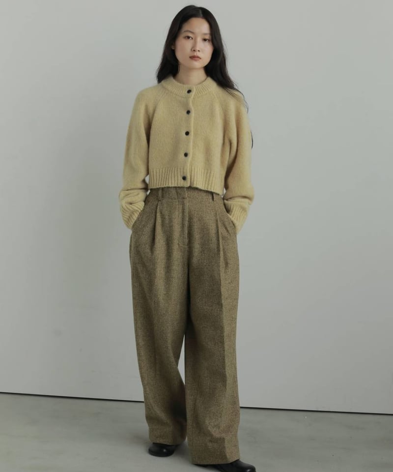 anuke アンヌーク Check Tuck Pants 62520707 | Deargo