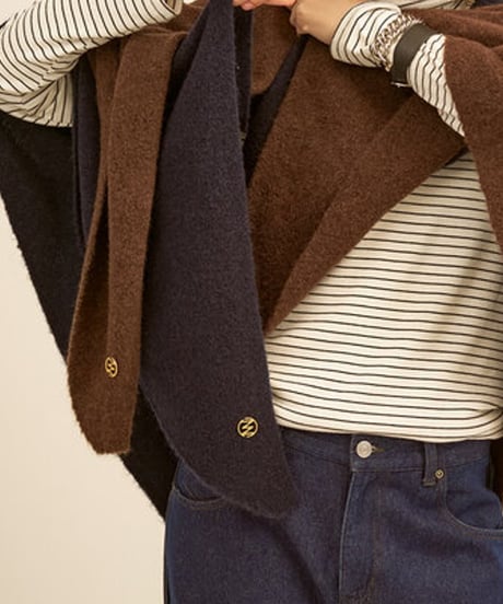 【YENN】ALPACA MIX SCARF