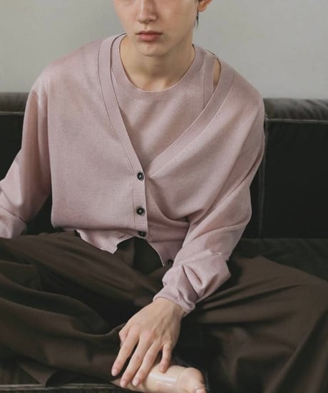 anuke アンヌーク　Highgauge Sheer Cardigan　62610522