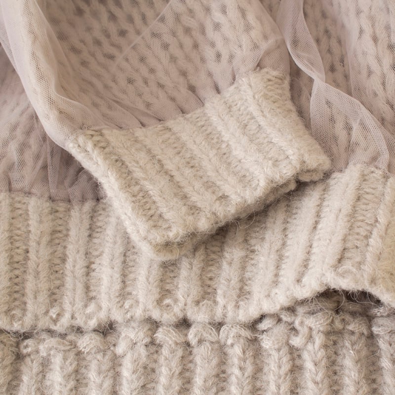 Dignite collier ディニテコリエ チュールドッキングローゲージニット