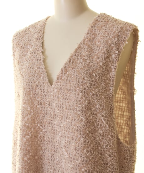 Cafune　カフネ　フェザーベスト  feather vest545915 本州送料無料！