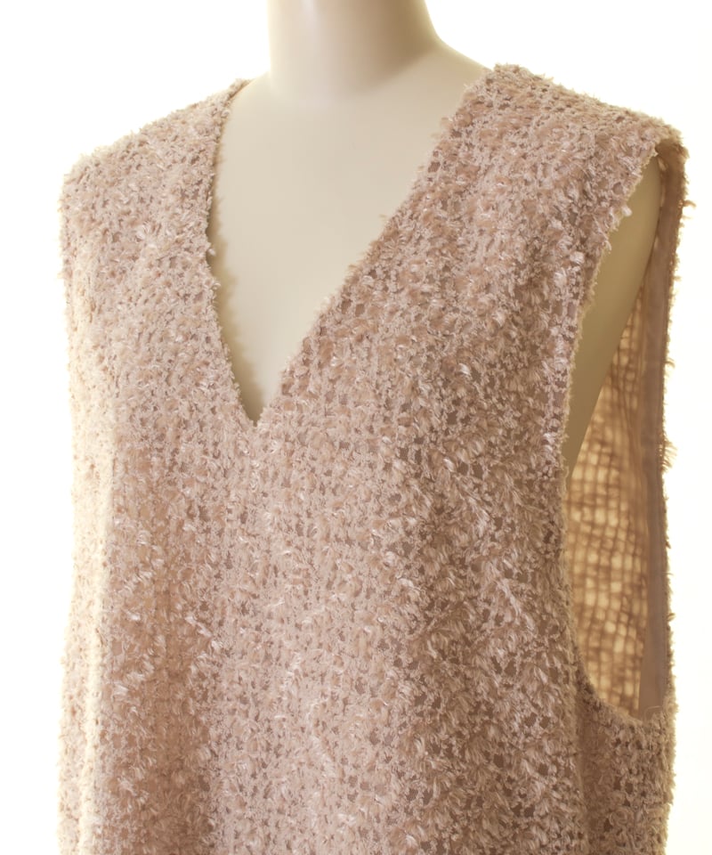 Cafune カフネ フェザーベスト feather vest545915 本州送料無料！