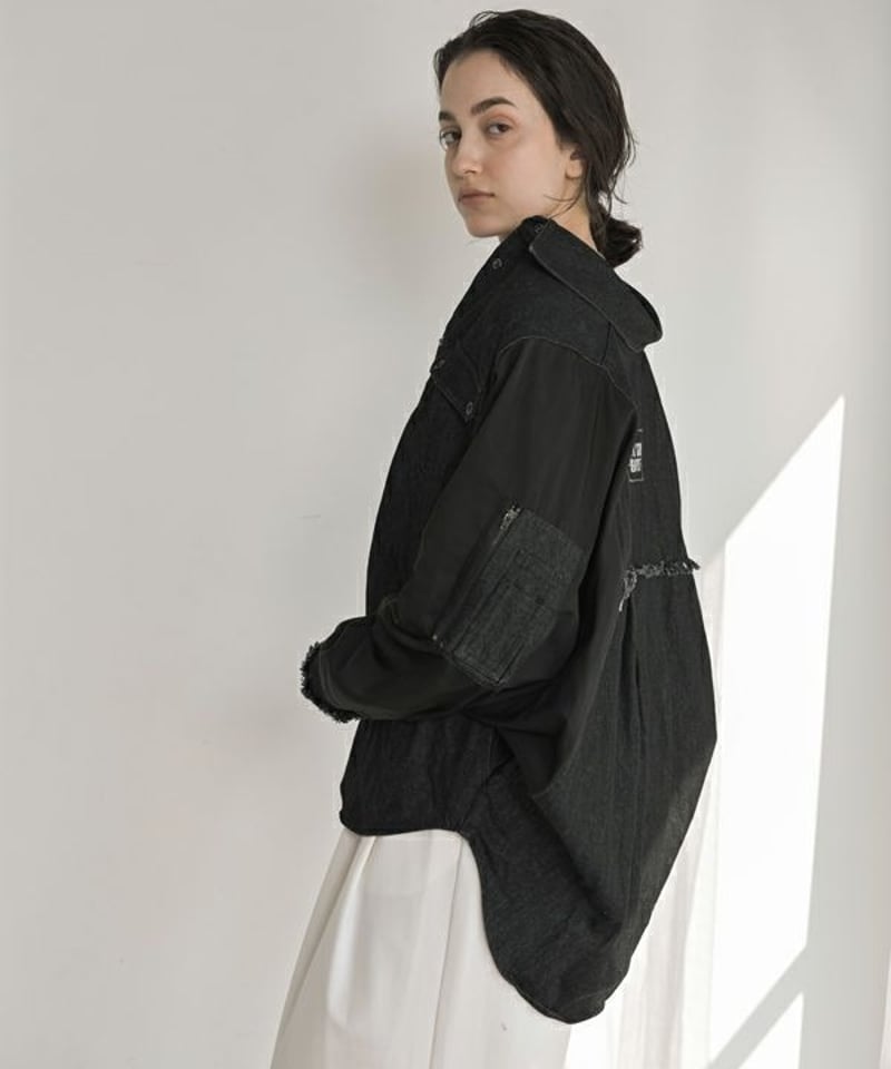 AMU アムーakane ポンチョデニムジャケット 25228-6425P-W 本州