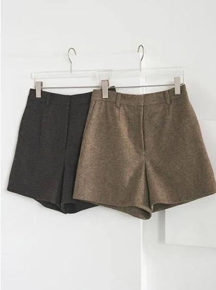 anuke (アンヌーク） Herringbone Short Pants 62520728