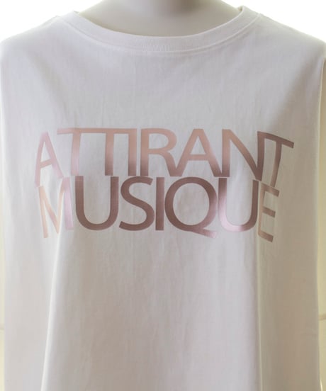 MARIED'OR　マリードールATTIRANT MUSIQUE ロゴ光沢　ロンTEE　30108 2025SPRING