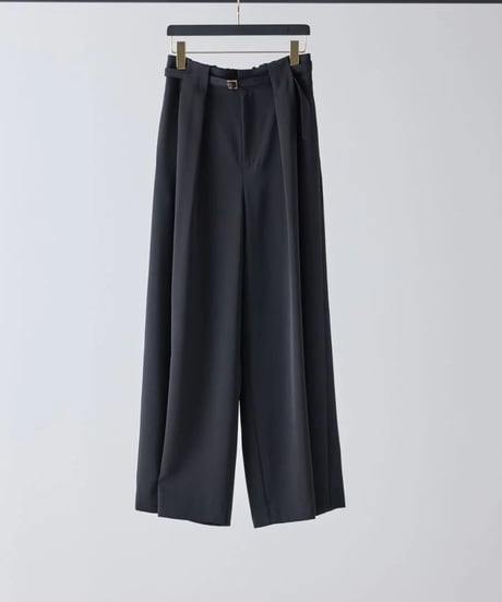Mewl ミュール ベルト付タックワイドパンツ　M254-33046本州送料無料！