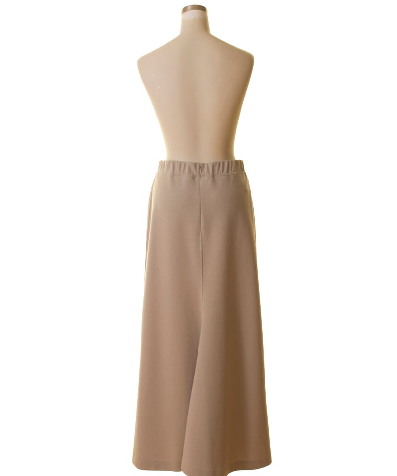 cafune カフネ カフネ ブークレーバックフレアダブルニットスカート  