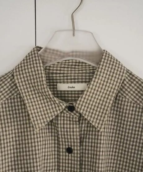 anuke アンヌーク Check Over Shirts 62610416 本州送料無料！3月中旬～4月中旬発送予定