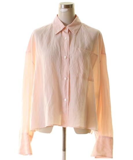 cafune カフネ PASSIONE パシオーネ ROBE　ローブ　生成繊維リヨセル　ショート丈カラーシャツ　615909　2026NEWARIIVAL
