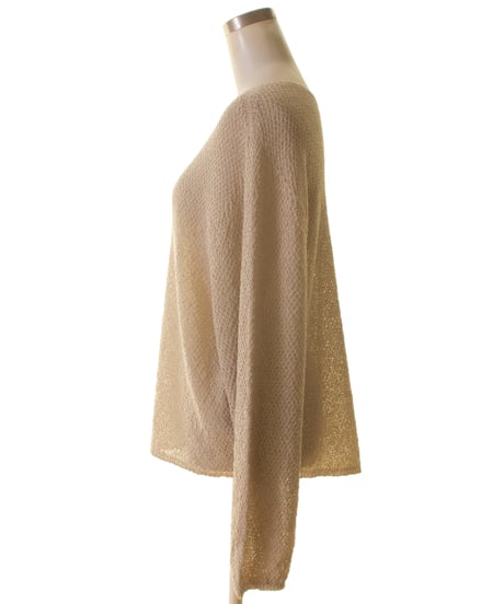 PASSIONE パシオーネ ROBE　ローブ和紙素材 透け感サマーニット　526984