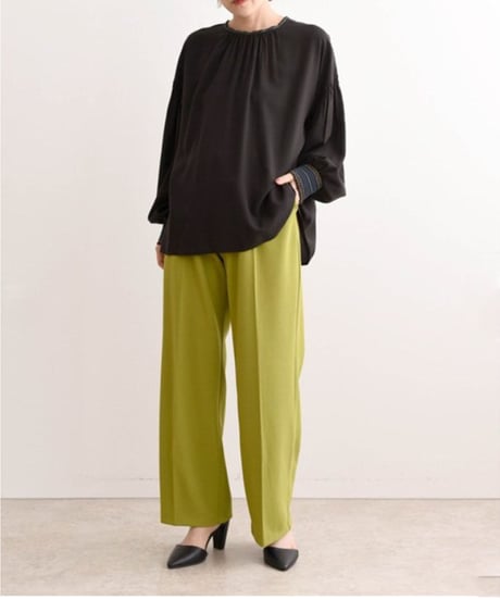 【AUTUMN SALE】LHELBIE(レルビエ)2WAYヘムハイウエストパンツ　51310A-2