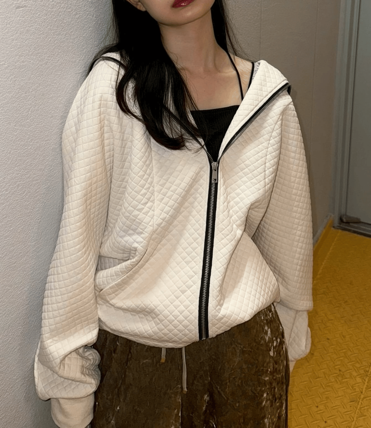 ⭐️美品　MICHAELA RUFFGAR ミカエラ ウール 手編みジャケット SS26受注】Drop Shoulder Jacket / Gray｜MIKIOSAKABE&JennyFax