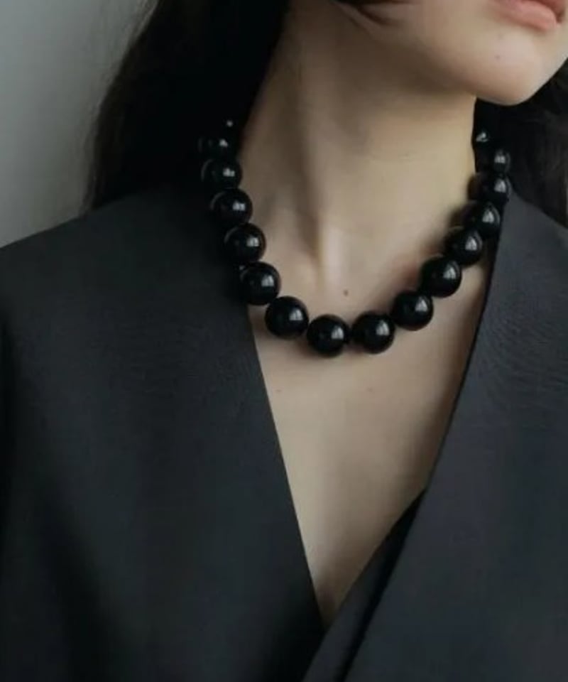anuke アンヌーク Volume Blackball Necklace 62520903