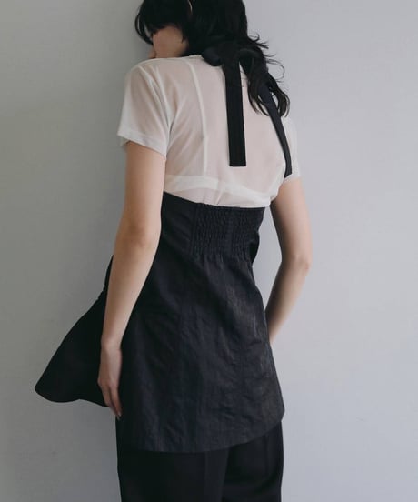 anuke アンヌーク Ribbon Peplum Tops 62610427