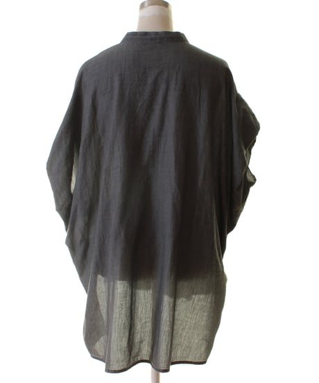 PASSIONE パシオーネ ROBE　ローブオーバーサイズ フレンチスリーブ デニム シャンブレー シャツ  626911 2026NEWARIIVAL