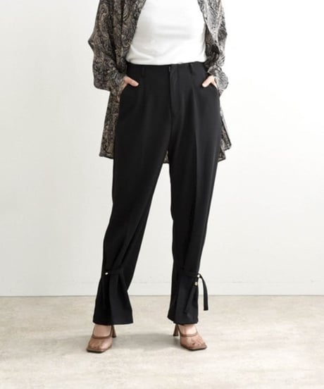 【AUTUMN SALE】LHELBIE(レルビエ)2WAYヘムハイウエストパンツ　51310A-2