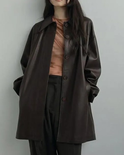 値下げ_Ecoleather Over Jacket/anuke Ecoleather Over Jacket/anuke'62520105 - Select Shop Loozel