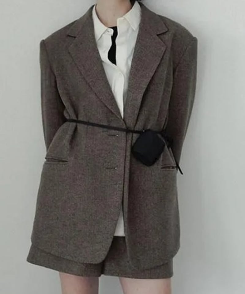 anuke (アンヌーク） Herringbone Short Pants 62520728