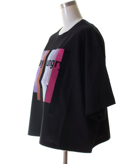 TRANOI.　トラノイ stay hungry wide tee ステイハングリーワイドTシャツ214J201　 晩夏初秋