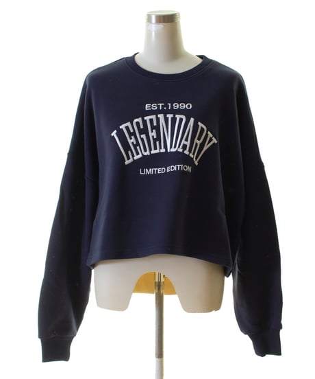 Passione パシオーネ　SGENDARショートトレーナー　ショート丈コットンプルオーバー　446924