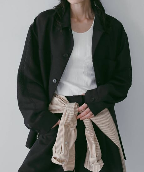 anuke アンヌーク　Stripe Over Shirts　62610401　本州送料無料