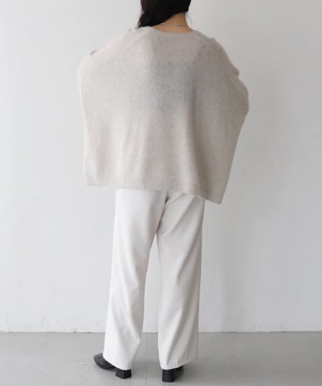 FOX混BOXシルエットニット
