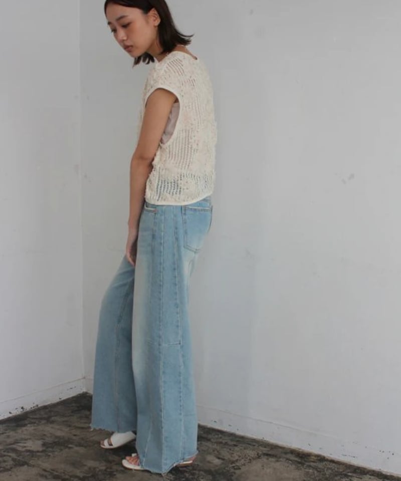 AGAWD Bicolor Camisole アガウド AgAwd アガウド メッシュトップス 2225-6018 | Deargo