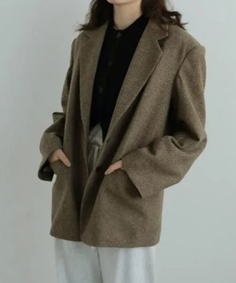 anuke (アンヌーク） Herringbone Wool Jacket 62520107　本州送料無料！