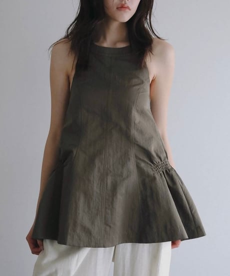 anuke アンヌーク Ribbon Peplum Tops 62610427