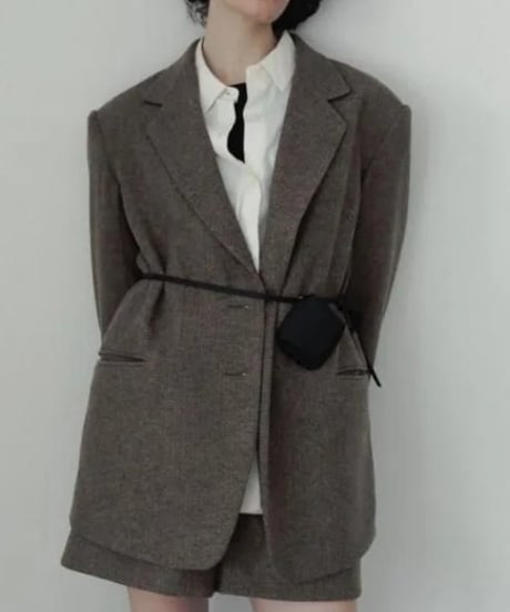 anuke (アンヌーク） Herringbone Wool Jacket 62520107　本州送料無料！