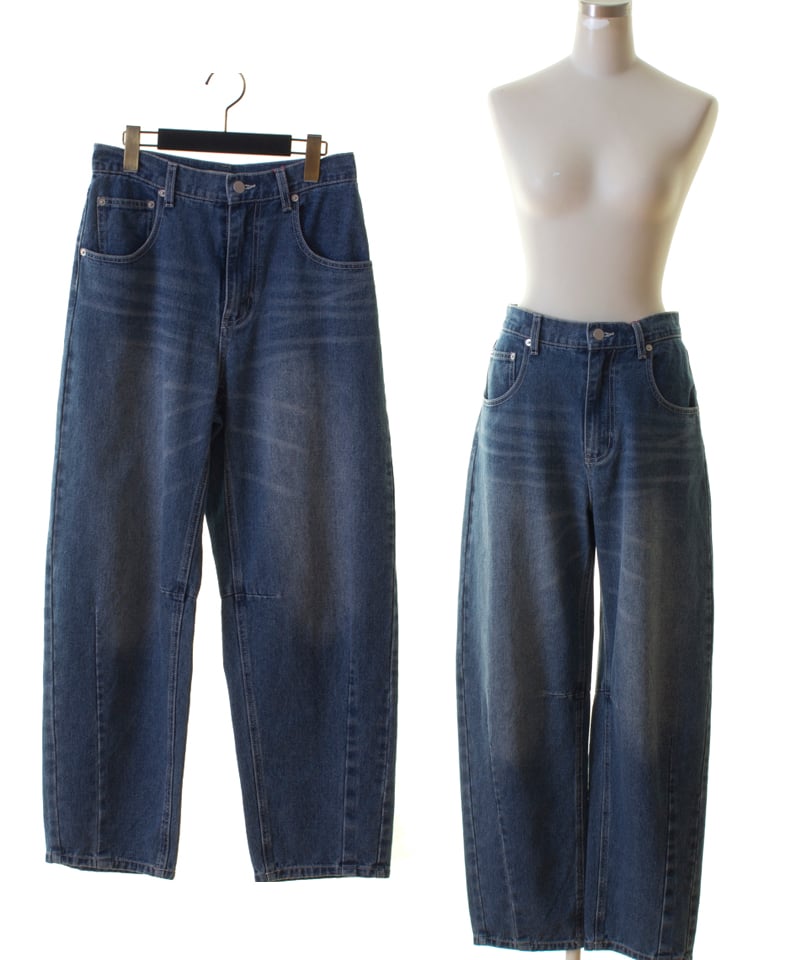 PASSIONE パシオーネ カーブ・コクーン デニムパンツ 2025秋冬