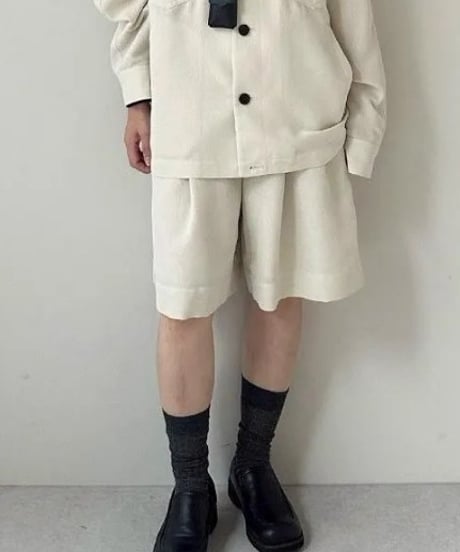 anuke アンヌーク Tuck Half Pants　62610716　本州送料無料！4月中旬～5月中旬発送予定