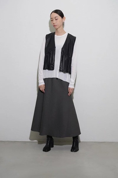 CYAN TOKYO シアン トウキョウ ヴィーガンレザーバルーンギャザー