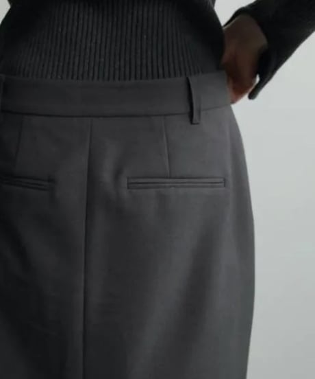 anuke (アンヌーク） Heather Stretch Middleskirt 62520801　ロングマキシスカート