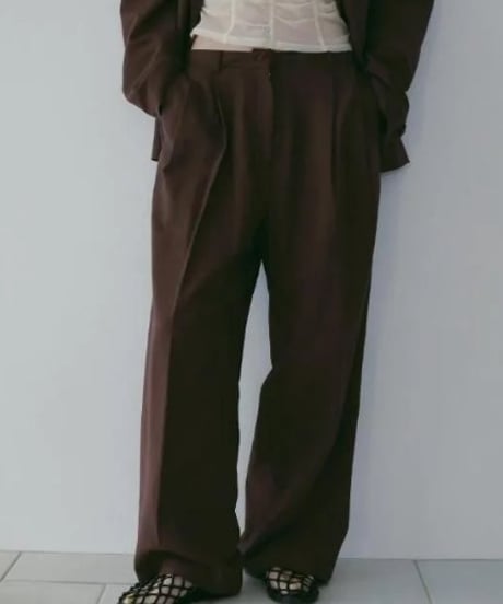 anuke アンヌーク Linen Tuck Pants 62610706 本州送料無料！3月中旬～4月中旬発送予定